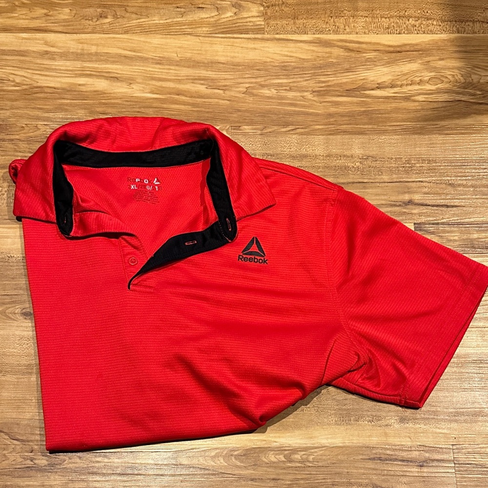 Reebok Men's Red Polo Shirt